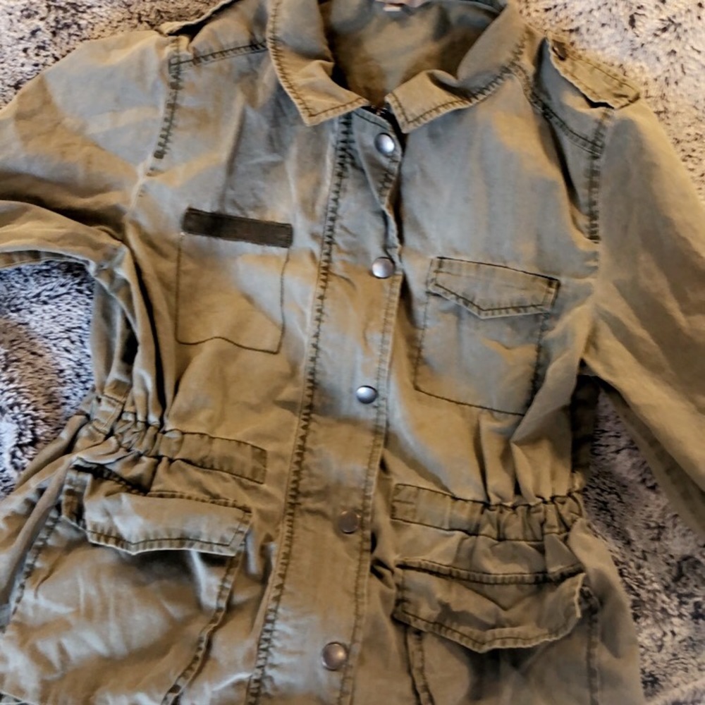 Military green jacket